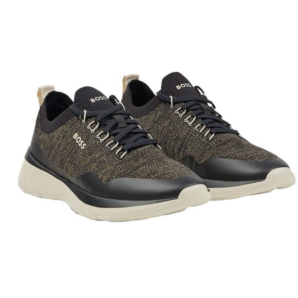 Boss Mens Dean Logo Sneakers / Green